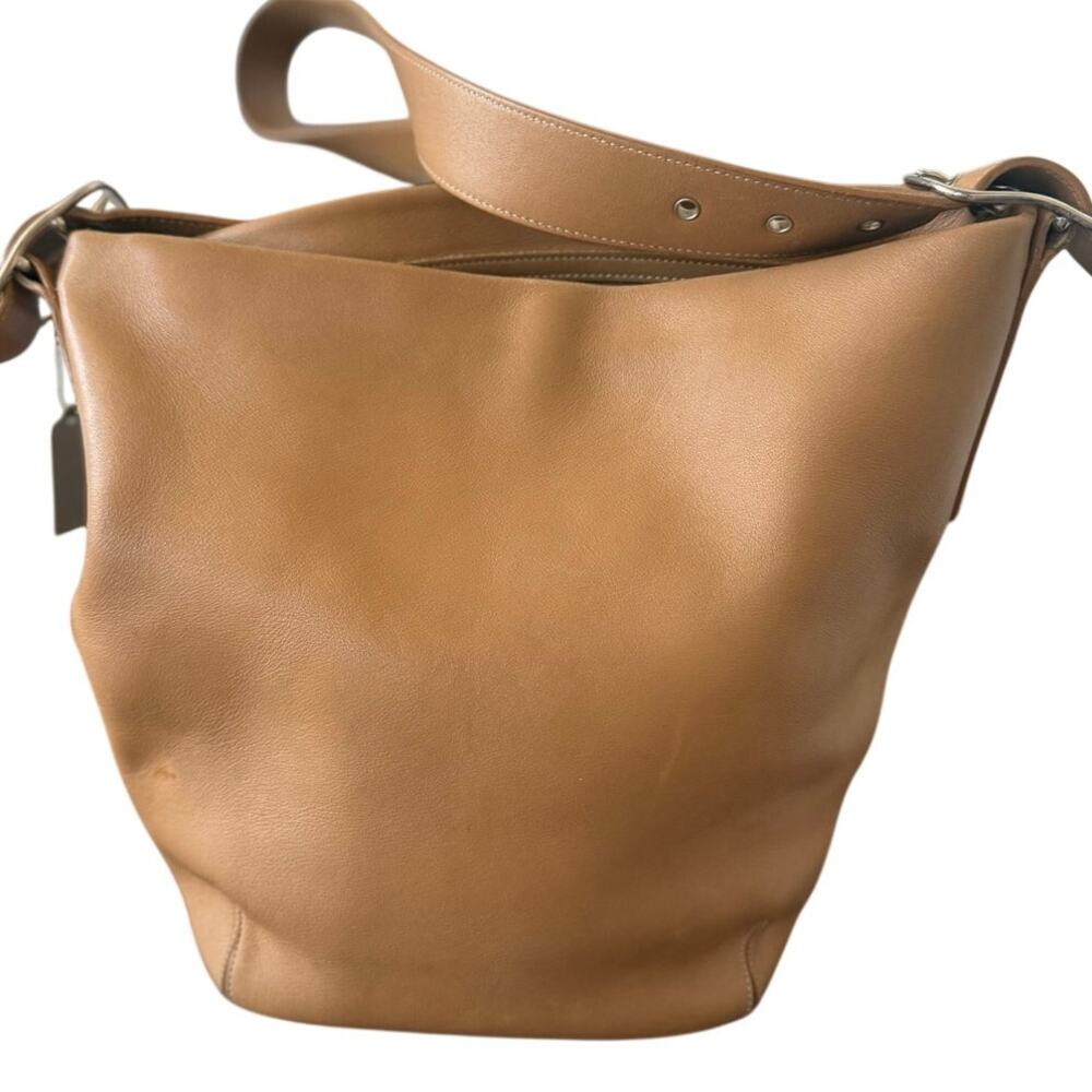 Coach Legacy Soho Tan Leather Bucket Hobo Crossbody Bag (Markings) - Picture 2 of 10